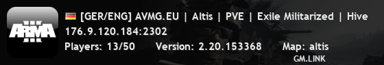 [GER/ENG] AVMG.EU | Altis | PVE | Exile Militarized | Hive