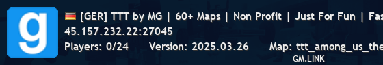 [GER] TTT by MG | 60+ Maps | Non Profit | Just For Fun | Fast D
