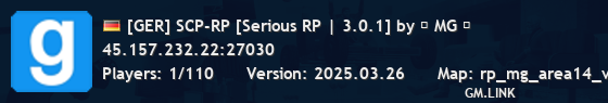 [GER] SCP-RP [Serious RP | 3.0.1] by ★ MG ★