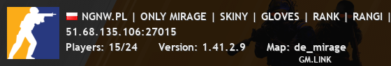 NGNW.PL | ONLY MIRAGE | SKINY | GLOVES | RANK | RANGI | VIP