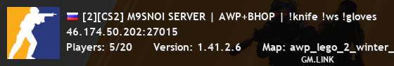 [2][CS2] M9SNOI SERVER | AWP+BHOP | !knife !ws !gloves