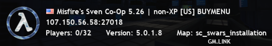Misfire's Sven Co-Op 5.26 | non-XP [US] BUYMENU