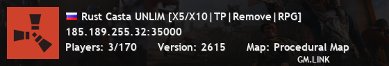 Rust Casta UNLIM [X5/X10|TP|Remove|RPG]