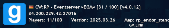 CW:RP - Eventserver ★EGM★ [18 / 100] [v4.0.12]