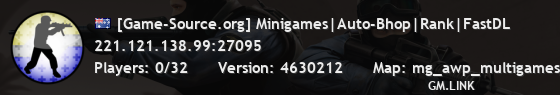 [Game-Source.org] Minigames|Auto-Bhop|Rank|FastDL