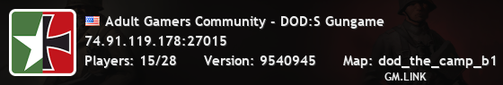 Adult Gamers Community - DOD:S Gungame