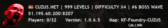 CUZUS.NET | 999 LEVELS | DIFFICULTY X4 | #6 BOSS WAVE