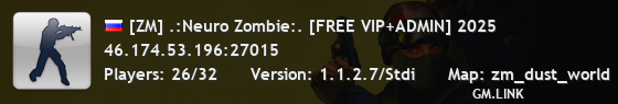[ZM] .:Neuro Zombie:. [FREE VIP+ADMIN] 2025