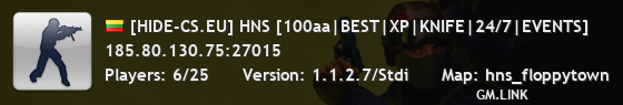 [HIDE-CS.EU] HNS [100aa|BEST|XP|KNIFE|24/7|EVENTS]