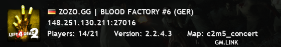 ZOZO.GG | BLOOD FACTORY #6 (GER)