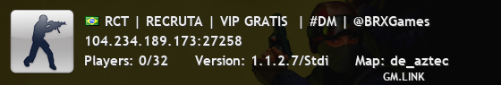 RCT | RECRUTA | VIP GRATIS  | #DM | @BRXGames