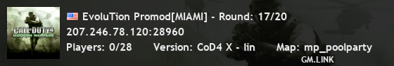 EvoluTion Promod[MIAMI] - Round: 15/20