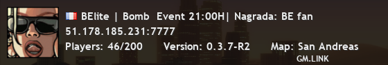 BElite | Bomb  Event 21:00H| Nagrada: BE fan