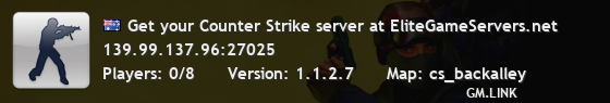 Get your Counter Strike server at EliteGameServers.net