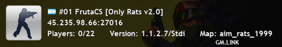 #01 FrutaCS [Only Rats v2.0]