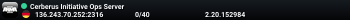 Cerberus Initiative Ops Server