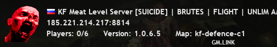 KF Meat Level Server [SUICIDE] | BRUTES | FLIGHT | UNLIM AMMO |