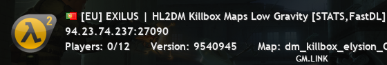 [EU] EXILUS | HL2DM Killbox Maps Low Gravity [STATS,FastDL]