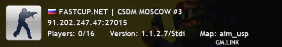 FASTCUP.NET | CSDM MOSCOW #3