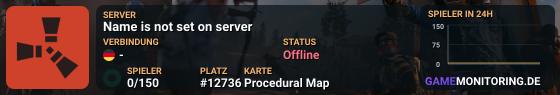 Name is not set on server