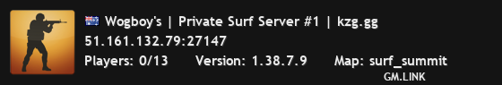 Wogboy's | Private Surf Server #1 | kzg.gg