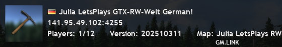 Julia LetsPlays GTX-RW-Welt German!