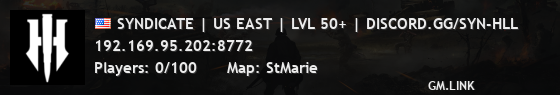 SYNDICATE | US EAST | LVL 50+ | DISCORD.GG/SYN-HLL
