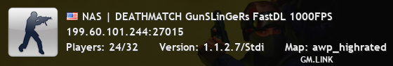 NAS | DEATHMATCH GunSLinGeRs FastDL 1000FPS