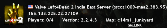 Valve Left4Dead 2 India East Server (srcds1009-maa2.383.95)
