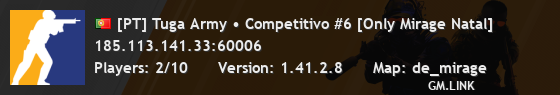 [PT] Tuga Army • Competitivo #6 [Only Mirage Natal]
