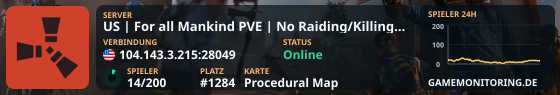 US | For all Mankind PVE | No Raiding/Killing/Stealing