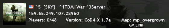 ^5=[SKY]= ^1TDM|War ^3Server