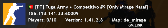 [PT] Tuga Army • Competitivo #9 [Only Mirage Natal]