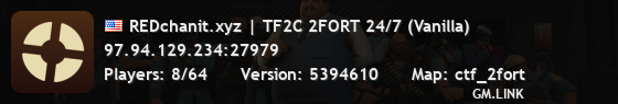 REDchanit.xyz | TF2C 2FORT 24/7 (Vanilla)