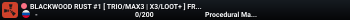 BLACKWOOD RUST #1 [ TRIO/MAX3 | X3/LOOT+ ] FRIDAY RUSSIA 27.06
