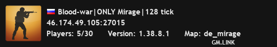 Blood-war|ONLY Mirage|128 tick