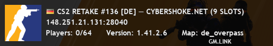 CS2 RETAKE #136 [DE] — CYBERSHOKE.NET (9 SLOTS)