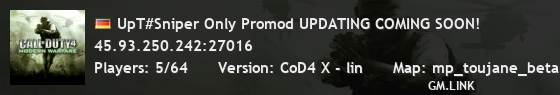 UpT#Sniper Only Promod UPDATING COMING SOON!