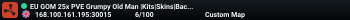 EU GOM 25x PVE Grumpy Old Man |Kits|Skins|BackPack|Shop|Raidabl