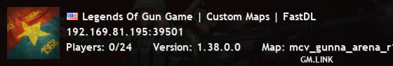 Legends Of Gun Game | Custom Maps | FastDL