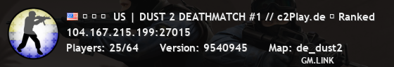 ▅ ▆ ▇  US | DUST 2 DEATHMATCH #1 // c2Play.de ★ Ranked