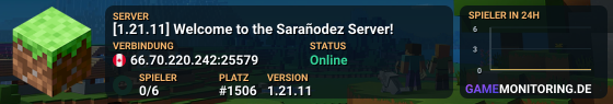 [1.21.11] Welcome to the Sarañodez Server!