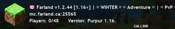 Farland v1.2.44 [1.16+] | ❄ WINTER ❄ ⚔ Adventure ⚔ | ☠ PvP ☠ | ᛩ Guilds ᚹ | and more...