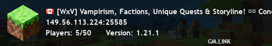 [WxV] Vampirism, Factions, Unique Quests & Storyline! ⚔️ Conquer the Folklore Bosses. NOW LIVE!🧌
