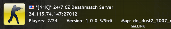 *[N1K]* 24/7 CZ Deathmatch Server