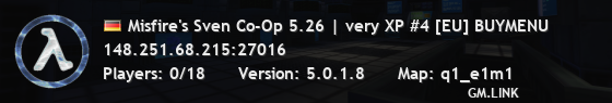 Misfire's Sven Co-Op 5.26 | very XP #4 [EU] BUYMENU