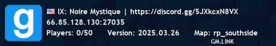 IX: Noire Mystique | https://discord.gg/5JXkcxN8VX
