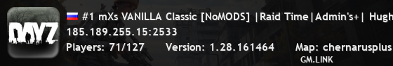 #1 mXs VANILLA Classic [NoMODS] |Raid Time|Admin's+| Hugh FPS+