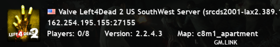 Valve Left4Dead 2 US SouthWest Server (srcds2001-lax2.389.141)