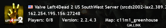 Valve Left4Dead 2 US SouthWest Server (srcds2002-lax2.389.234)